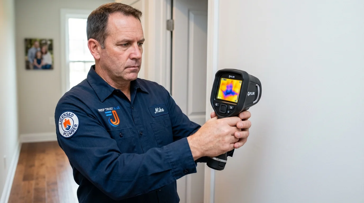 Thermal imaging leak detection by Johns Plumbing LLC in Parkesburg